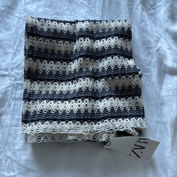 Zara blue and tan beach pants - Picture 2 of 3